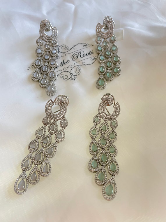 Diamond sale earrings danglers