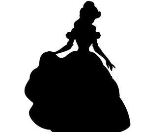Free Free 76 Princess Belle Silhouette Svg SVG PNG EPS DXF File