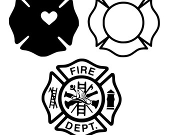 Firefighter Maltese Cross SVG Package