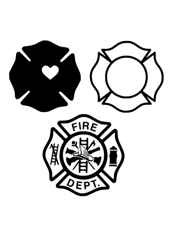 Download Firefighter Maltese Cross SVG Package | Etsy