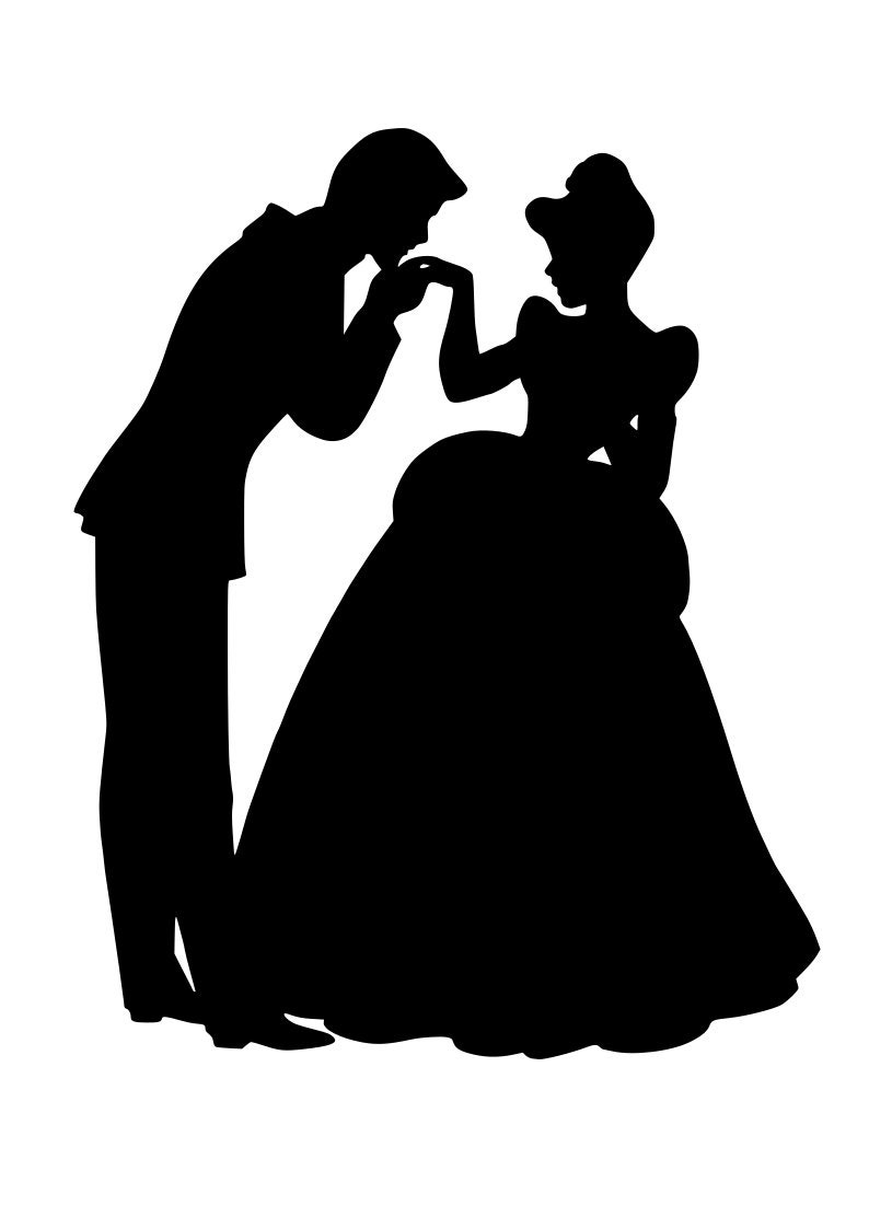 Download Cinderella and Prince Charming SVG | Etsy