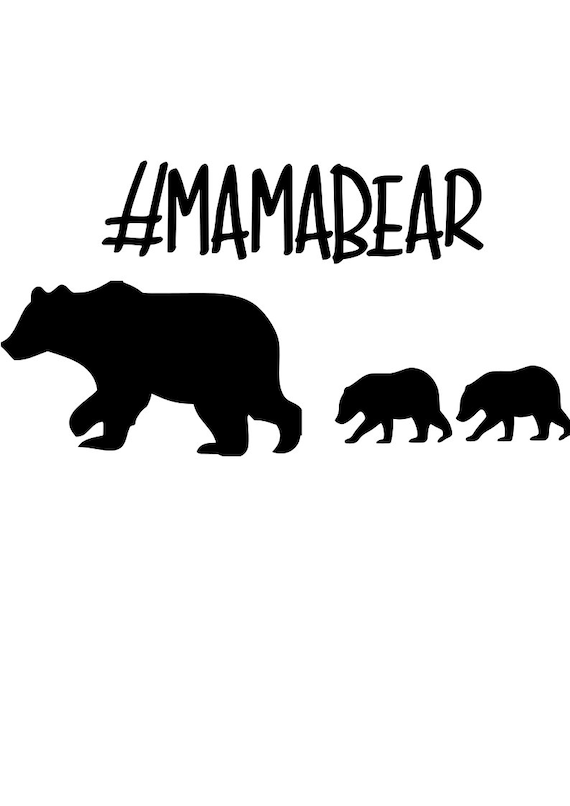 Download Mama Bear SVG mamabear Mama Bear and Cubs | Etsy