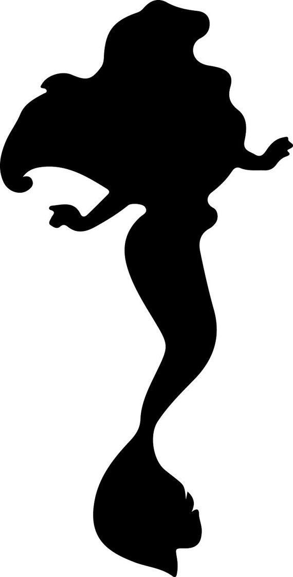 Ariel SVG Disney Princess Ariel Ariel Silhoutte | Etsy