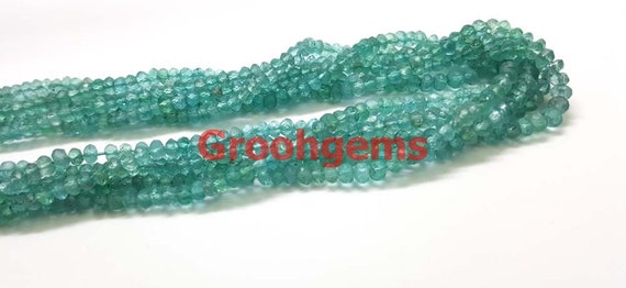 Blue Apatite Bead Apatite Rondelle Bead Strand 13 Inch Blue Apatite Faceted Rondelle Beads Strand 100/% Natural Blue Apatite Faceted Beads
