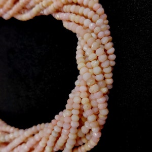 Natural Pink Opal Loose Gemstone Beads 3-4mm AAA Fine Quality Pink Opal Faceted Rondelle Beads 13.5&quot;