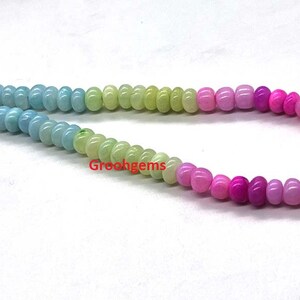 Multi Color Opal Plain Rondelle Beads Mix Color Opal Stone Beads Candy Opal Smooth Beads Shaded Opal Necklace Opal Stone Natural Opal