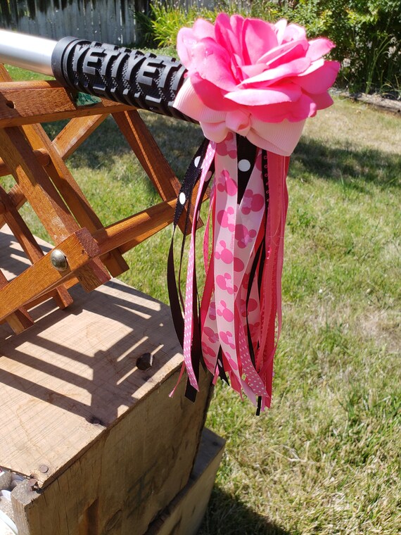 pink handlebar tassels