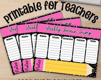 Cuaderno de ejercicios para profesores, descarga de cuadernos, ideas semanales, regalos para profesores, ejercicios semanales, descarga digital instantánea