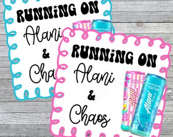 Running on Alani & Chaos PNG Bundle, Preppy Alani Coquette PNG, Alani and Chaos, Alani Energy Drink PNG, Instant Digital Download
