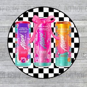 Checkered Alani Bundle, Preppy Alani PNG, Vintage Checkered Alani Energy Drinks PNG, Alani Energy Drink PNG, Instant Digital Download