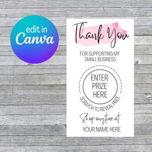Watercolor Scratch Cards Template PNG,  Editable Discount Card PNG Template, Loyalty Cards, Editable Cards, Business Cards, Canva Approved