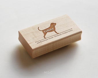 Blood Hound - Dog Breed Collection - Personalized Stamp