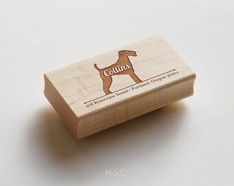 Airedale Terrier - Dog Breed Collection - Personalized Stamp