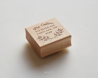 Garden Laurel  - Botanical Collection - Personalized Stamp