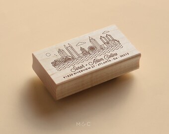 Atlanta Skyline - City Collection - Personalized Stamp