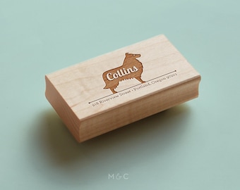 Border Collie - Dog Breed Collection - Personalized Stamp