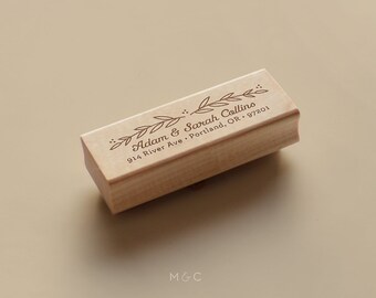Huckleberry - Botanical Collection - Personalized Stamp