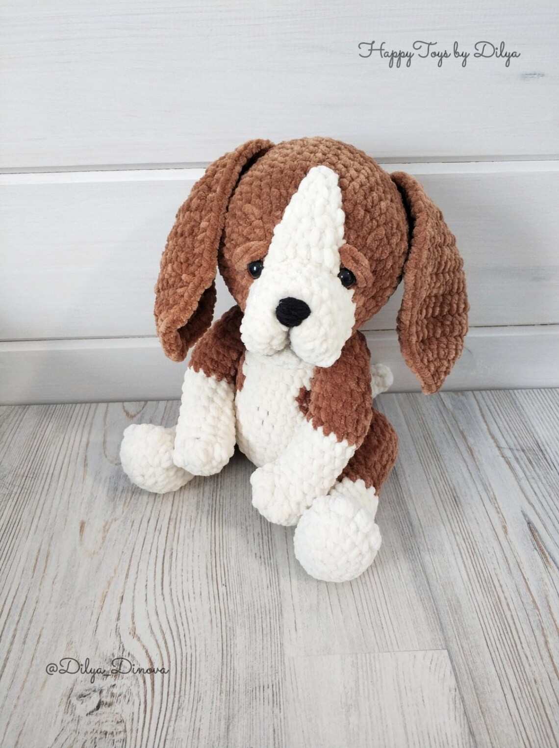 Crochet pattern puppy beagle dog Amigurumi plush puppy with Etsy