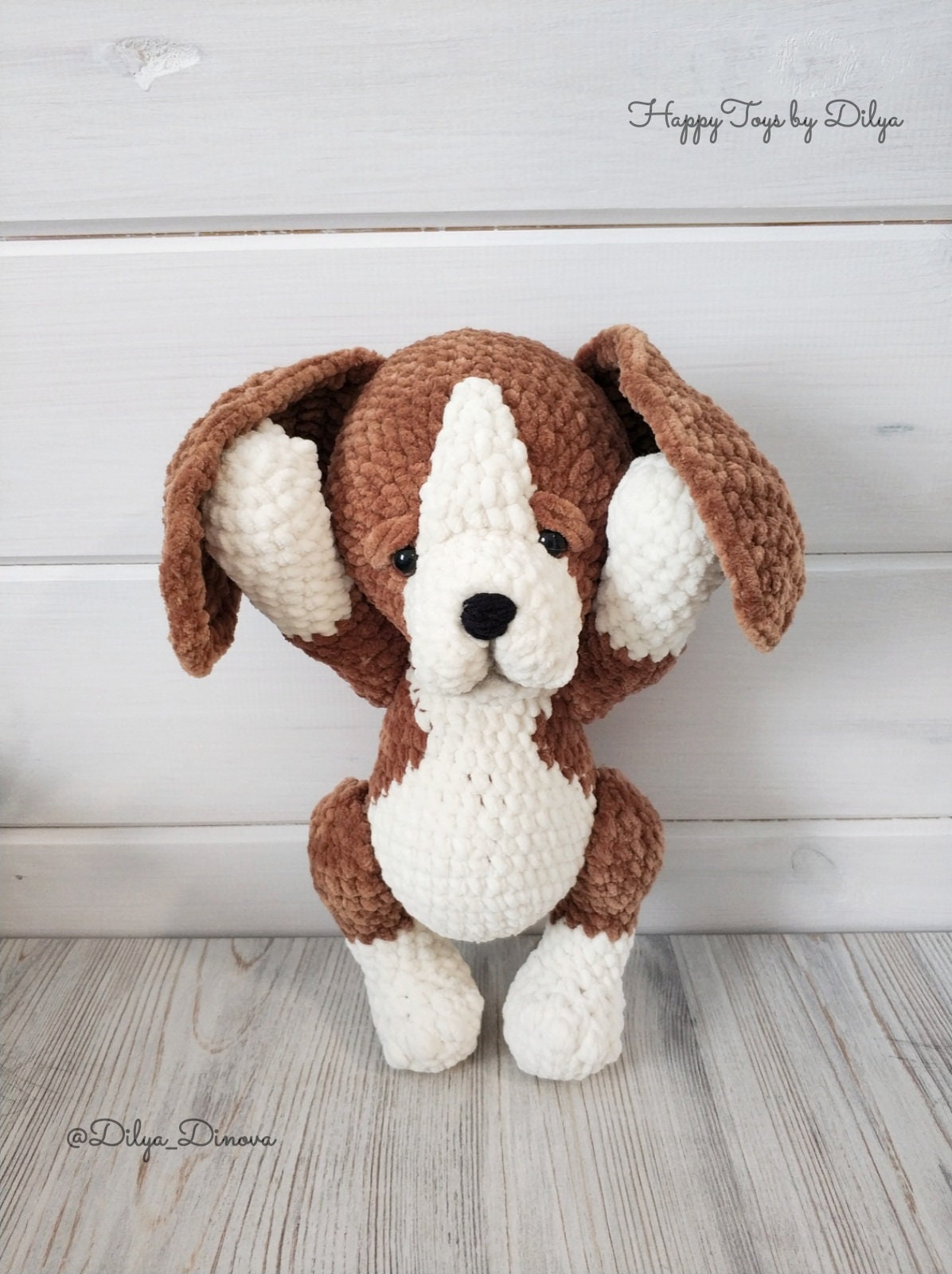 Crochet pattern puppy beagle dog Amigurumi plush puppy with | Etsy