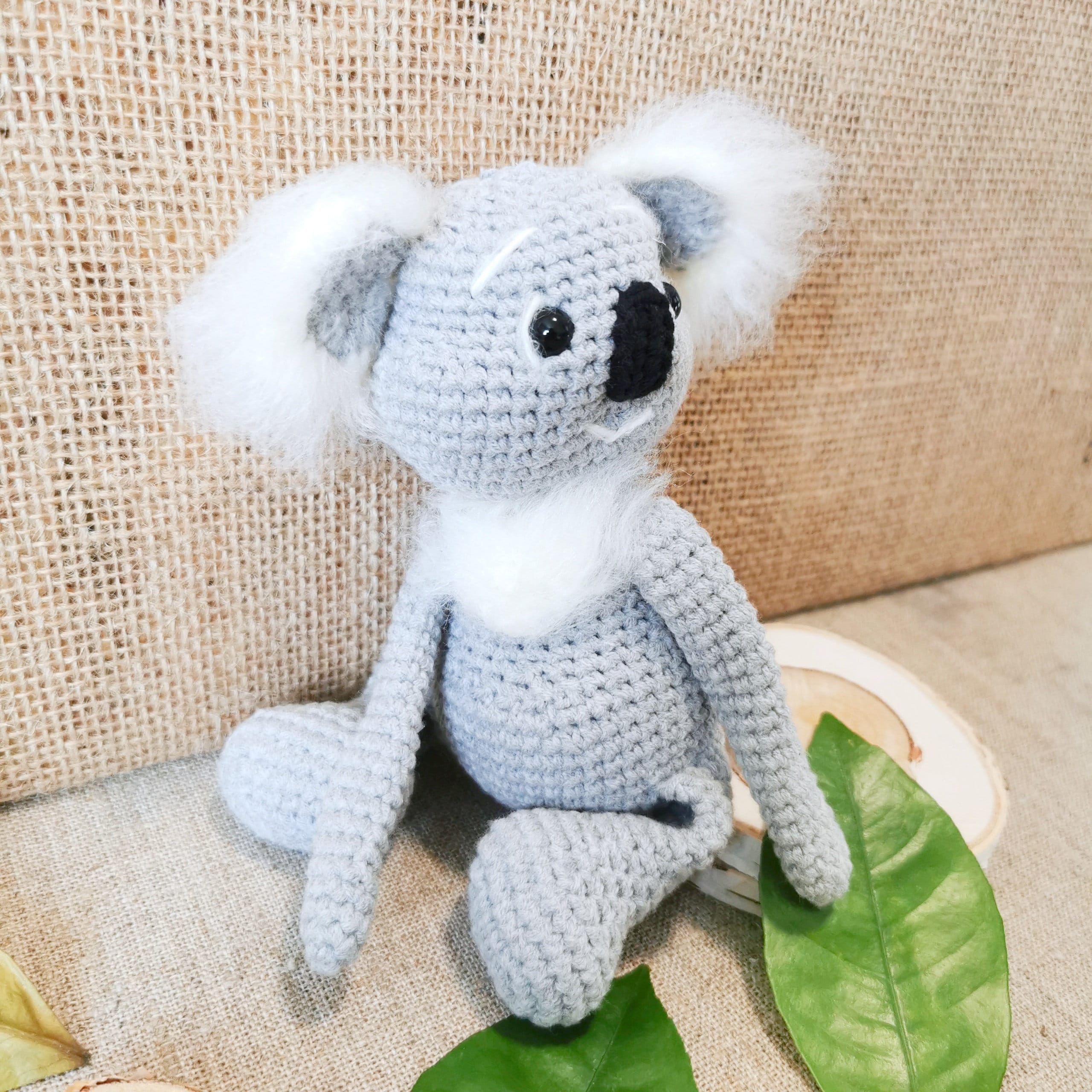 Koala Stofftier Plüsch Handarbeit Koala realistisch Spielzeug Etsy