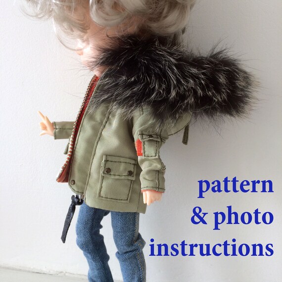 Blythe boy jacket pattern Pattern for Blythe boy Sewing Etsy