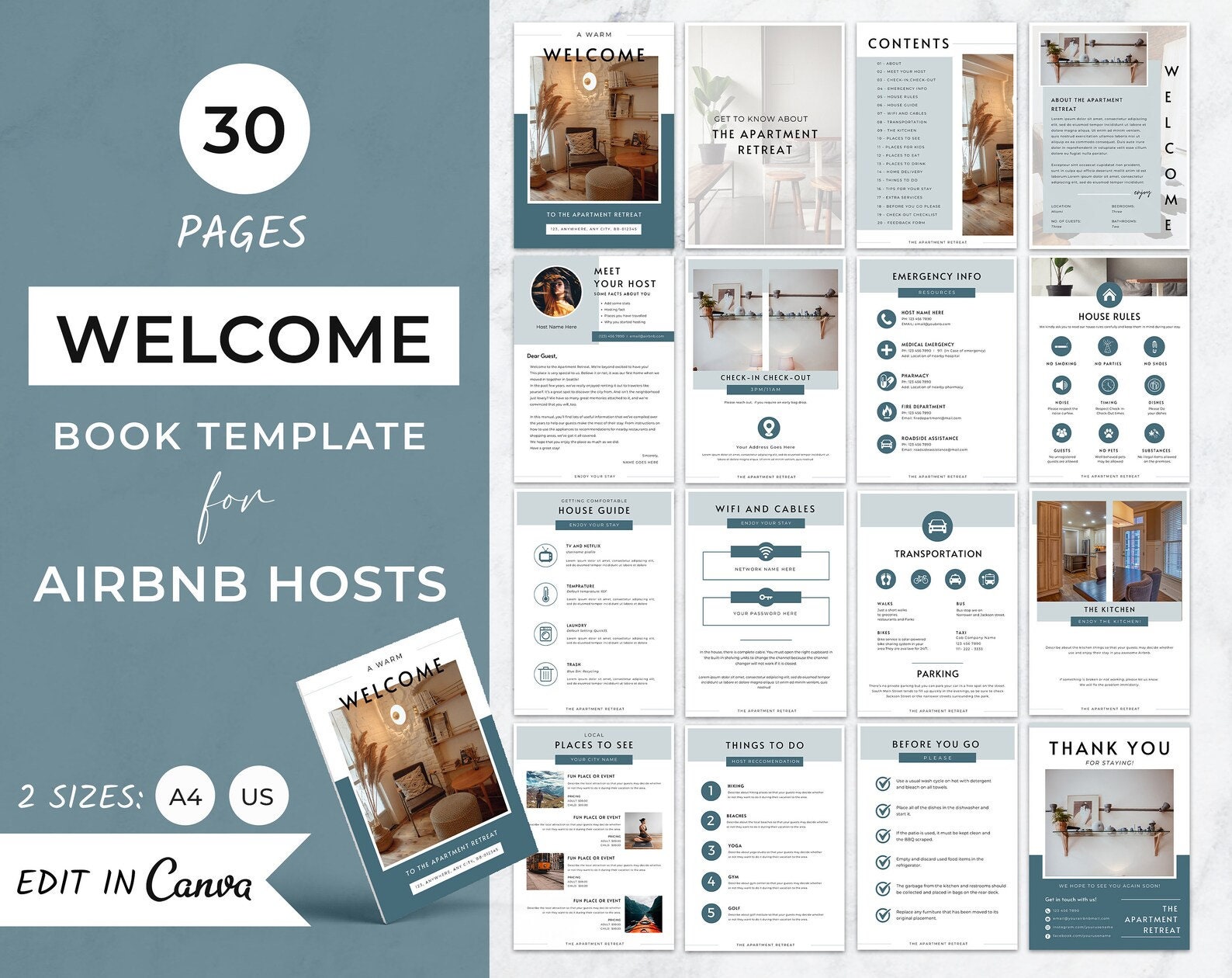 Vacation Rental Booklet-AirBNB, VRBO, STVR