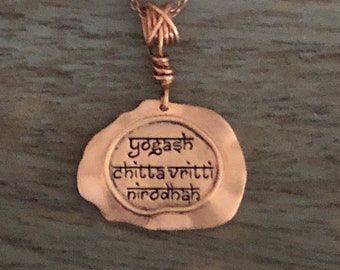 Rose gold necklace dainty,engraved necklace for women,Sanskrit mantra necklace,spiritual hindu jewelry,bohemian jewelry necklaces,yoga gifts