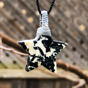 Zebra jasper pendant necklace for women, jasper necklace for men, macrame gemstone necklace,macrame stone necklace,healing crystal necklace