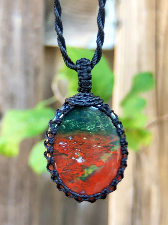 Bloodstone necklace womens deals