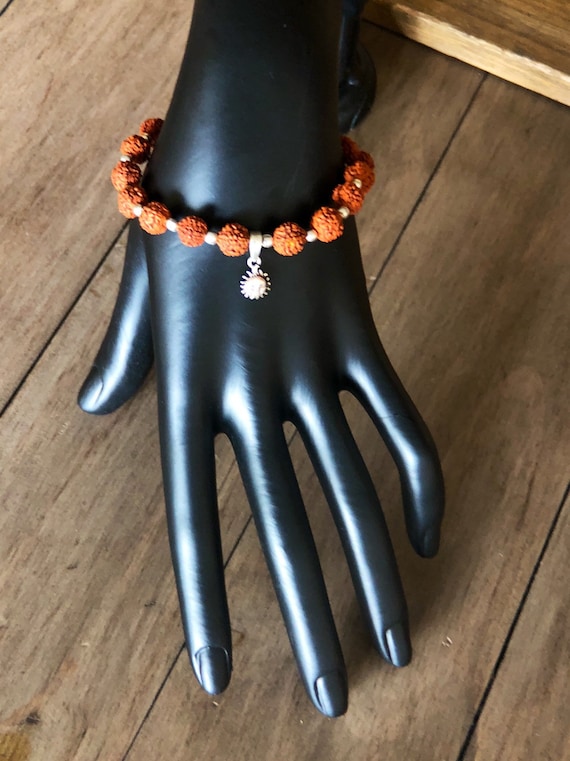 Mandala Crafts Rudraksha Bracelet for Women Men - Rudraksha Mala Brace –  MudraCrafts