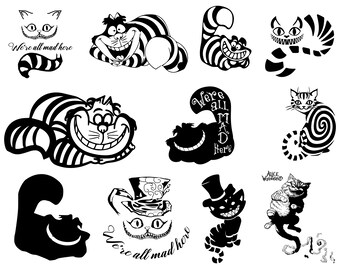 Cheshire Cat Svg Etsy