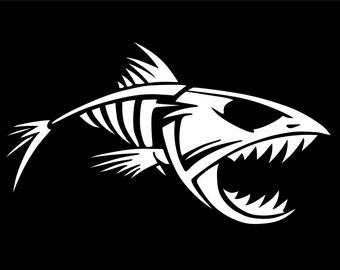 Download Fish Bone Vector Etsy