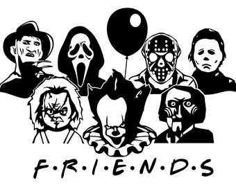45+ Friends Horror Svg Free Pics Free SVG files | Silhouette and Cricut