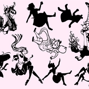 Tomber le terrier du lapin SVG, Svg Alice in Wonder, Alice Falling Down svg, clipart, lot, Alice Svg, cricut, Papercut, SVG pour CRICUT_
