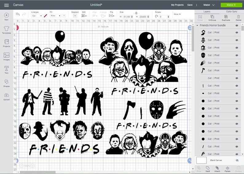 Download Horror bundle svg Friends Horror Movie Bundle svg Creepy ...