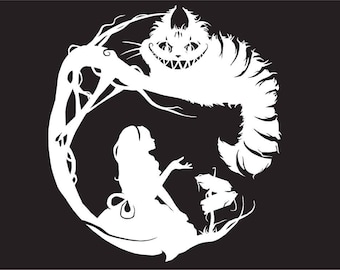 チェシャ猫の顔 (不思議の国のアリス) デジタル ファイル - SVG/PNG