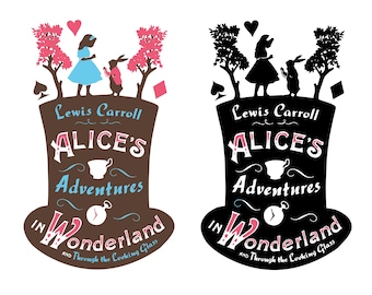 Alice i Underlandet SVG Clipart: Äventyrsflicka Silhuett (Direkt Nedladdning)