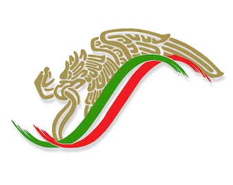Mexico Eagle SVG, Aguila Mexicana Cut File, Mexican Pride SVG, Cricut Vinyl Decal, DXF, Instant Download