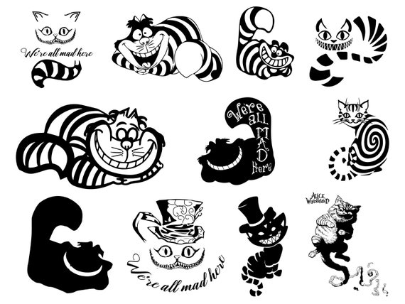 Download Alice Svg Alice In Wonder Svgcat Chesh Clipart Cat Bundle Etsy