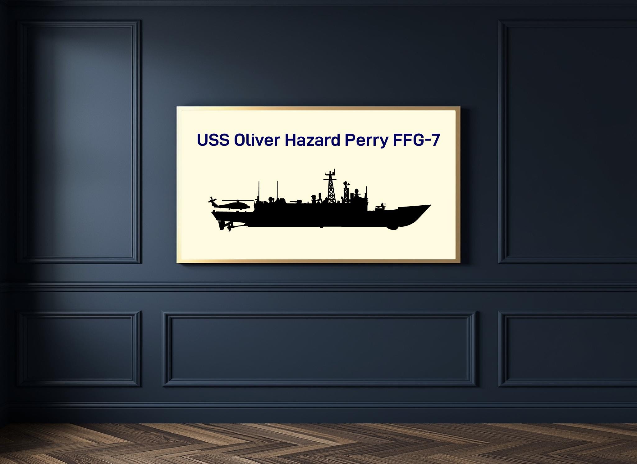 Perry Class Frigate SVG Bundle — USS Oliver Hazard Perry Ffg-7