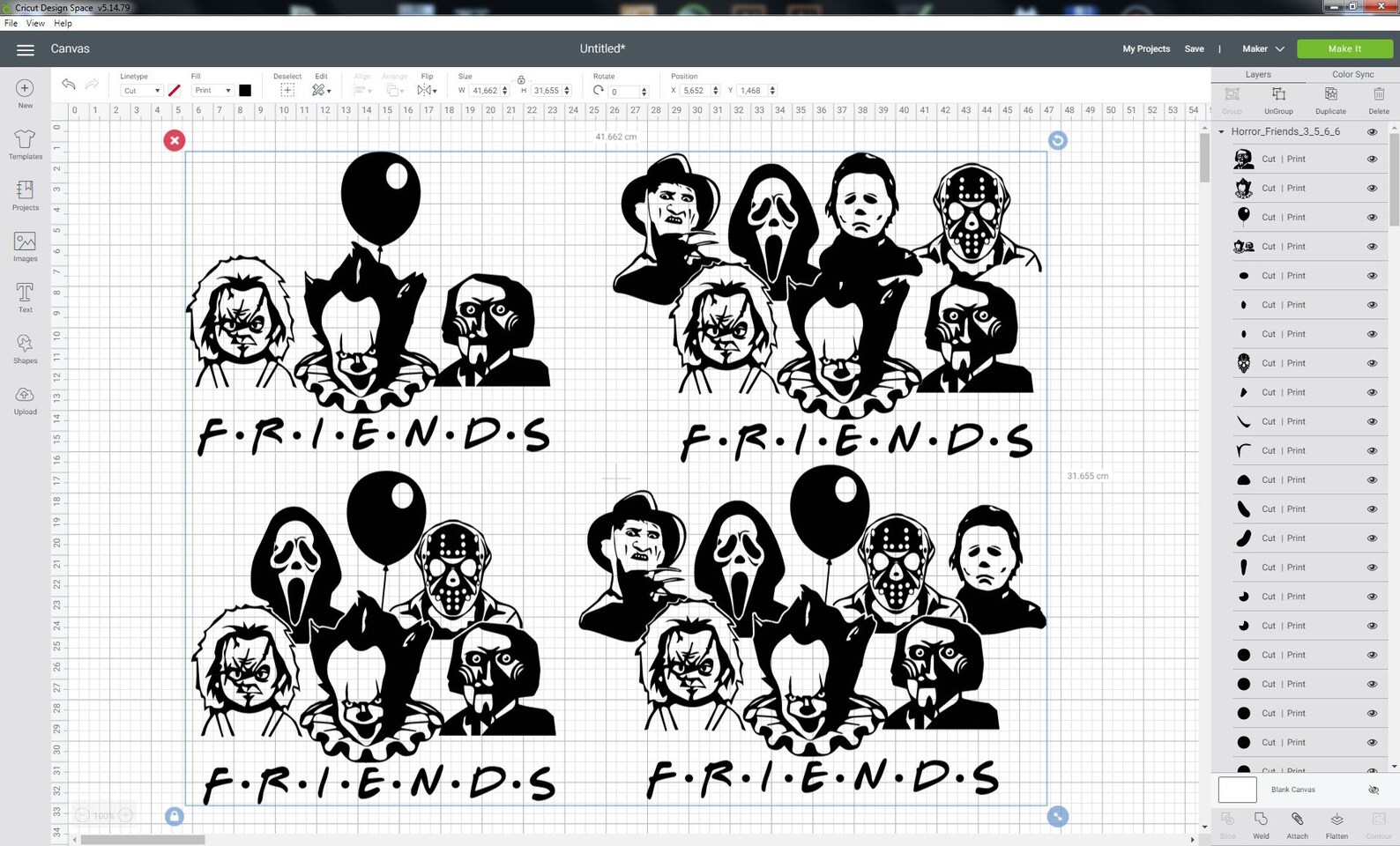Download Horror movie svg bundle Friends Horror SET svg Creepy | Etsy