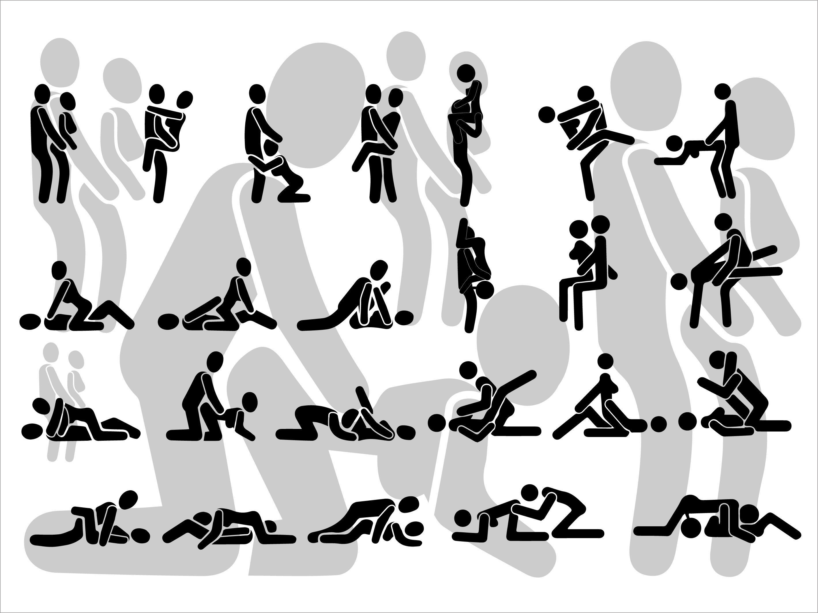 セックス、24 の性的な体位セット SVG、前戯ベクター、ファック体位 SVG、セックスシルエット、カーマ スートラ  バンドル、フェチ漫画、オーガズム、棒人間 - Etsy 日本