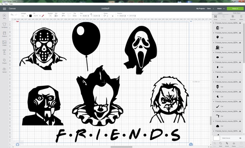 Download Friends Horror Movie svg Creepy Halloween Horror Team SVG ...