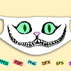 Alice in Wonder Svg, Alice Svg,Cat Mask svg, Cat svg, Cat Smile, Cricut, Silhouette , Cat in silhouette, Cat Cricut, CRICUT, PAPERCUT
