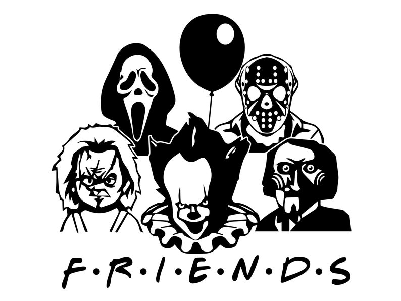 Download Friends Horror Movie svg Creepy Halloween Horror Team SVG ...