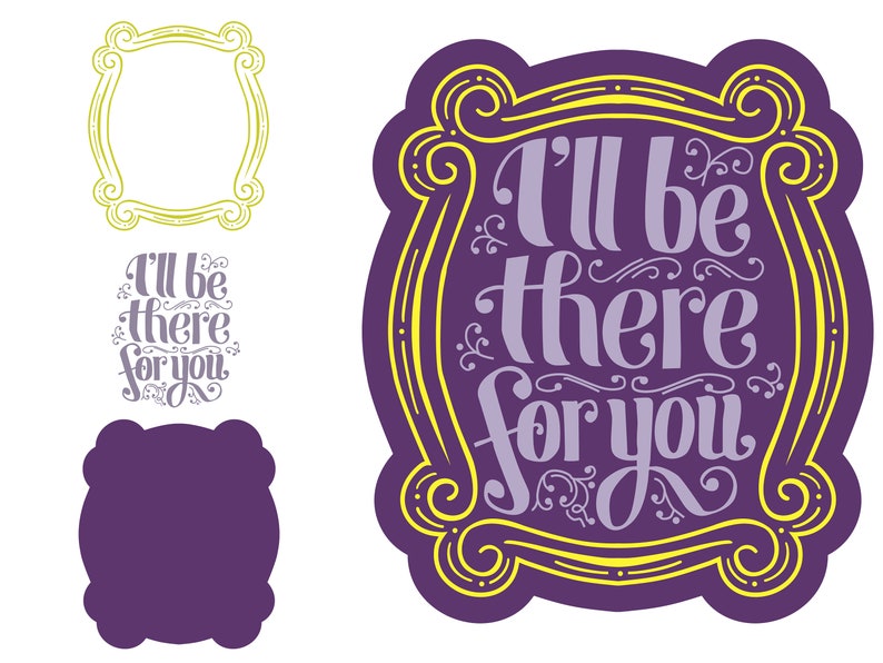 Download Friends frame Svg Peep Hole Frame svg Friends Show SVG | Etsy