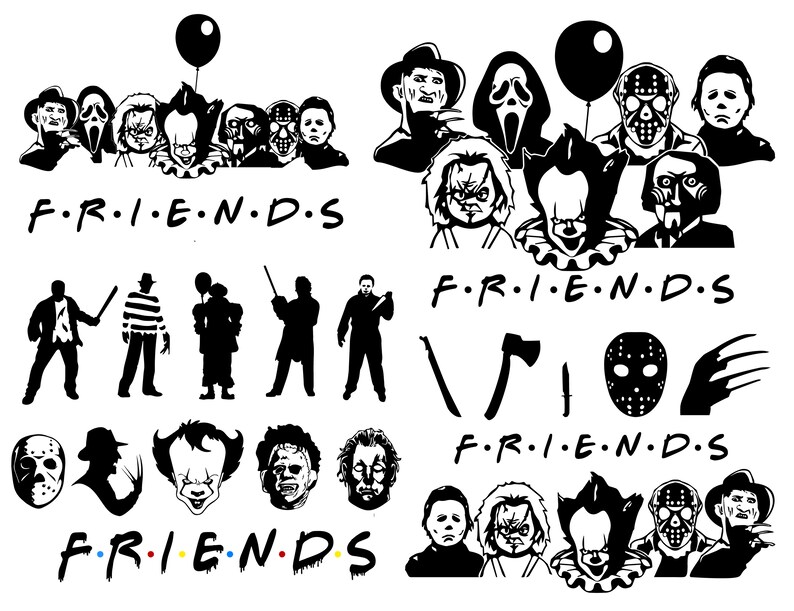 Download Horror bundle svg Friends Horror Movie Bundle svg Creepy ...