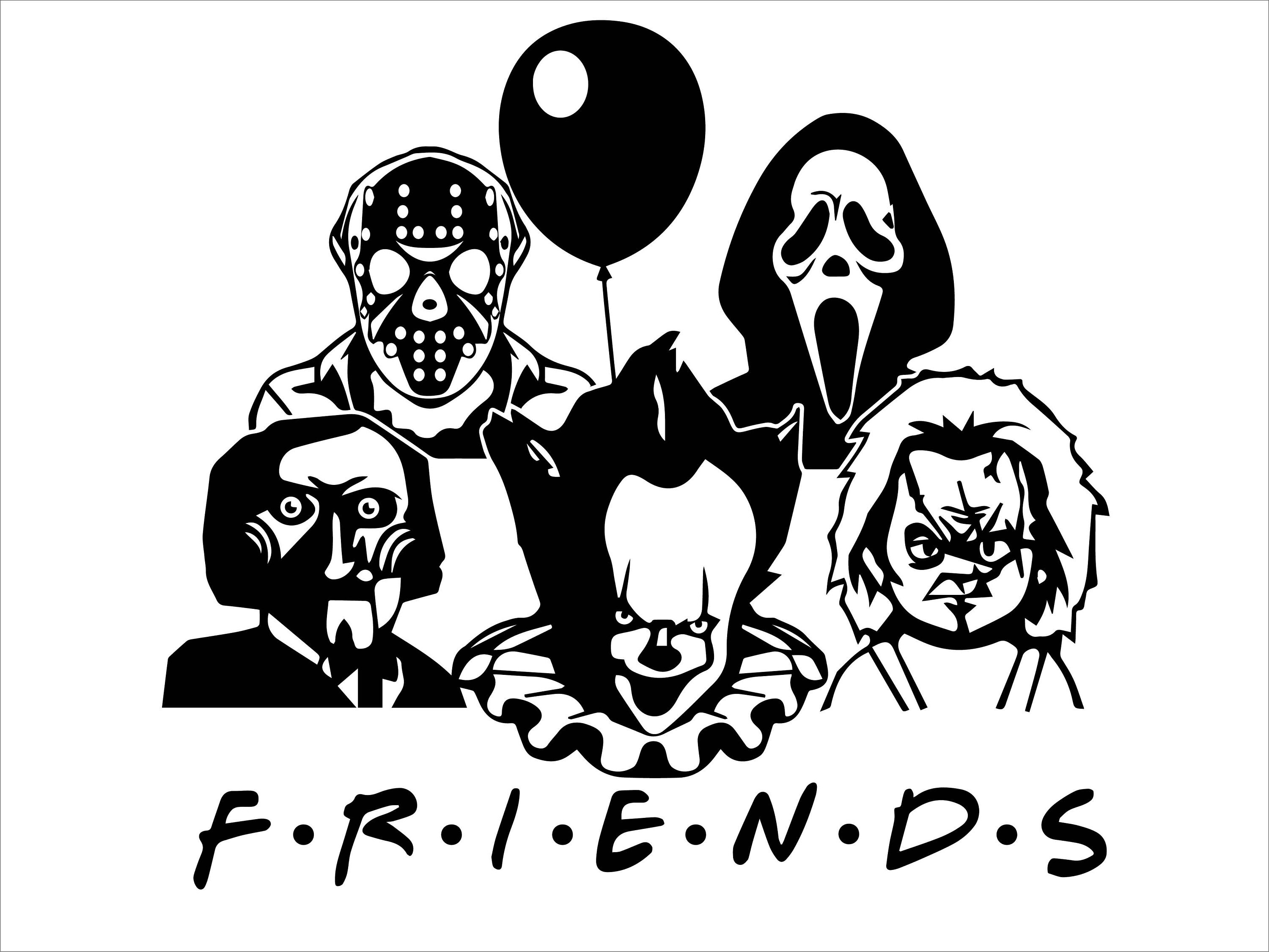 Free Free 189 Friends Horror Movie Svg SVG PNG EPS DXF File