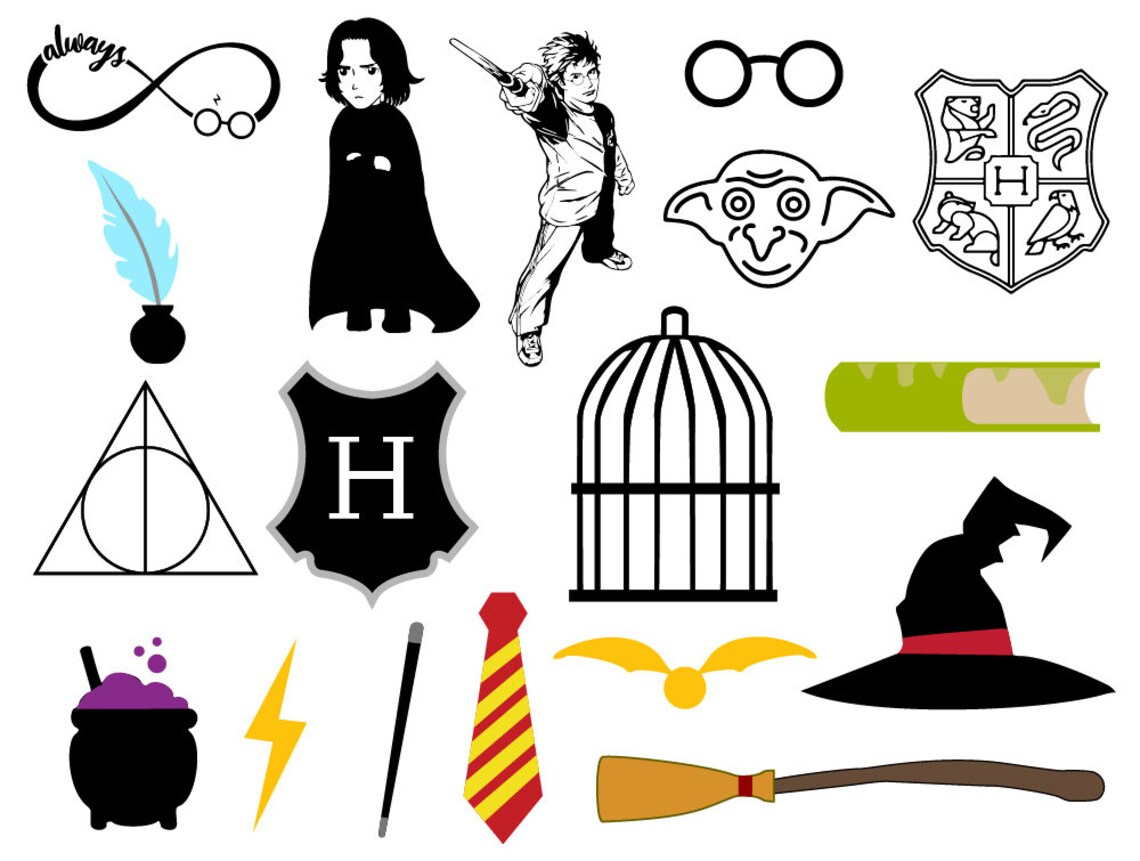 Download Harry cut file bundle Potter SVG dxf eps jpg png | Etsy