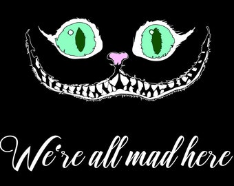 Cheshire Cat  Smile SVG, Alice Wonderland SVG (Digital Download)